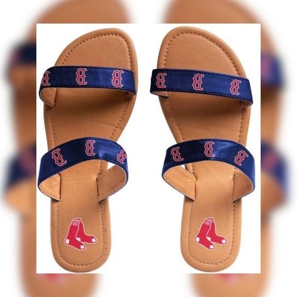 🆕 Boston Red Sox women’s sandals slides - Picture 1 of 9